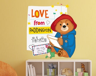 Paddington TV Wandaufkleber - Love From Letter Wandtattoo Kinder Art