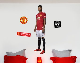 Wall Sticker Manchester United Etsy
