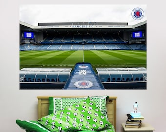 Rangers Football Club Sandy Jardine Stand Stadium Wall Sticker + Decal Set Football Art