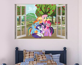 My Little Pony Group Sweetapple Acres Road Window Wall Sticker Decal Art Vinyl