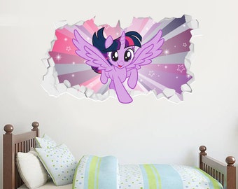 My Little Pony Twilight Sparkle Broken Wall Sticker Decal Art Vinyl Mural Kids