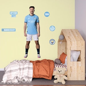 Adhesivo de pared oficial del Manchester City - Adhesivo de pared para jugador Jack Grealish 24/25