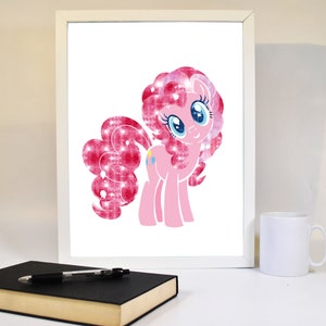 My Little Pony Print - Pinkie Pie Print Kids Wall Art Pony Decor