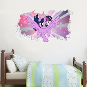 My Little Pony Twilight Sparkle Broken Wall Sticker Decal Art Vinilo Mural Niños