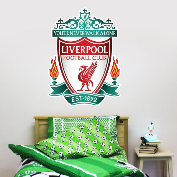 Liverpool Football Club - Sticker mural écusson + ensemble de décalcomanies LFC