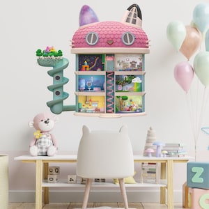 Gabby&#39;s Dollhouse Wall Sticker - The Dollhouse Wall Art Kids Decal