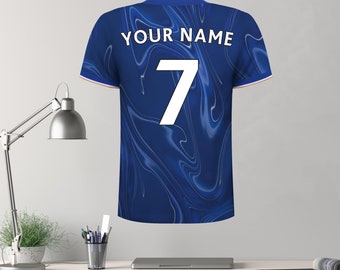 Chelsea Football Club -  24/25 Personalised Shirt Name & Number Wall Sticker