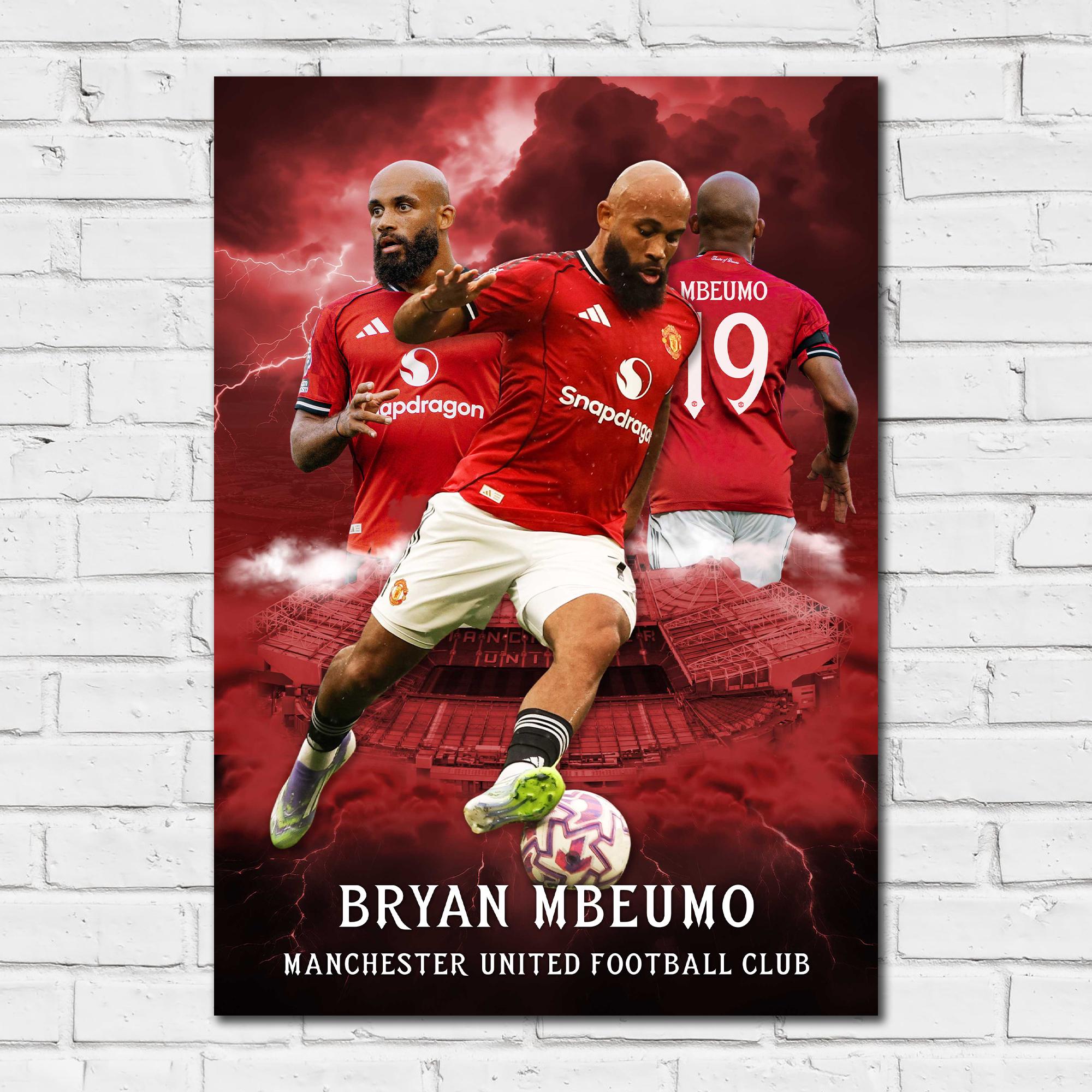 Manchester United FC Print - Mbeumo 25/26 Player Core Poster - Etsy