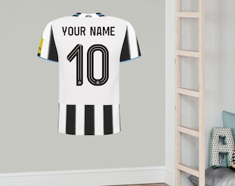Newcastle United Football Club - Personalised 25-26 Shirt Wall Sticker