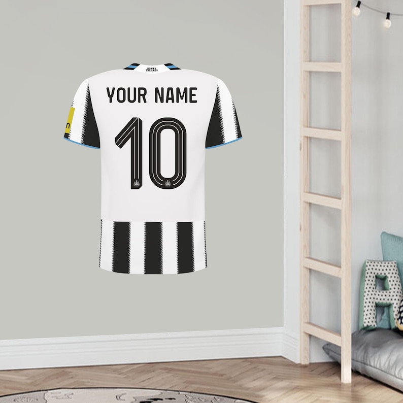 Newcastle United Football Club - Personalised 25-26 Shirt Wall Sticker image 1