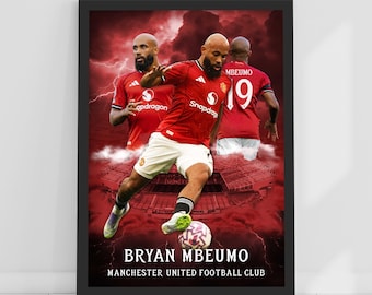 Manchester United FC Print - Mbeumo 25/26 Player Core Poster