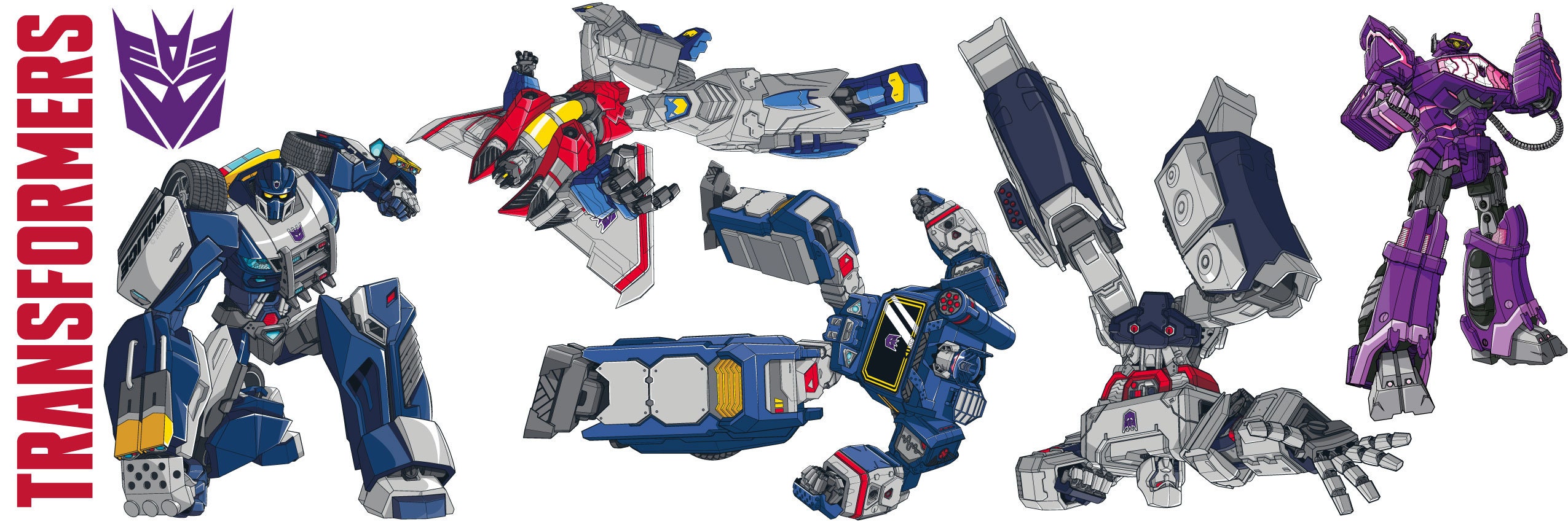 Transformers Decepticons Wall Sticker Set Decal Art Vinyl Mural Kids ...