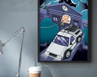 Marty And Doc Back To The Future Print Etsy Marty And Doc Back To The Future Print Etsy
