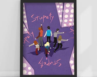HARRY POTTER™ Print – Stupefy Spell Illustration Poster Wandkunst