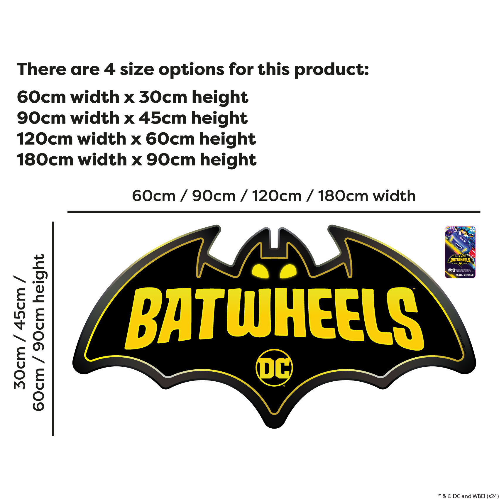 Batwheels™ Wall Sticker - Batwheels Logo Decal DC Superhero Art - Etsy