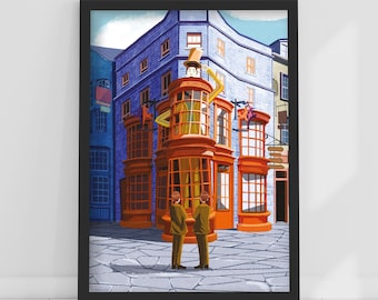 HARRY POTTER™ Print – Fred und George Joke Shop Poster Wandkunst