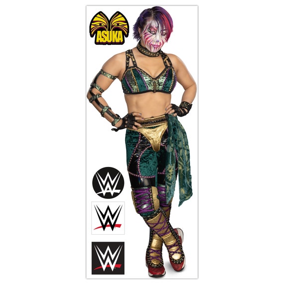 WWE - アスカ レスラー デカール + ボーナス ウォール ステッカー