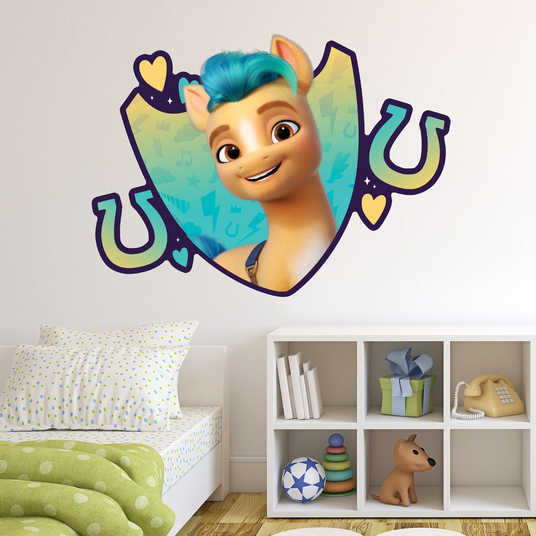 My Little Pony Wall Sticker A New Generation Hitch Jumping Through Wall