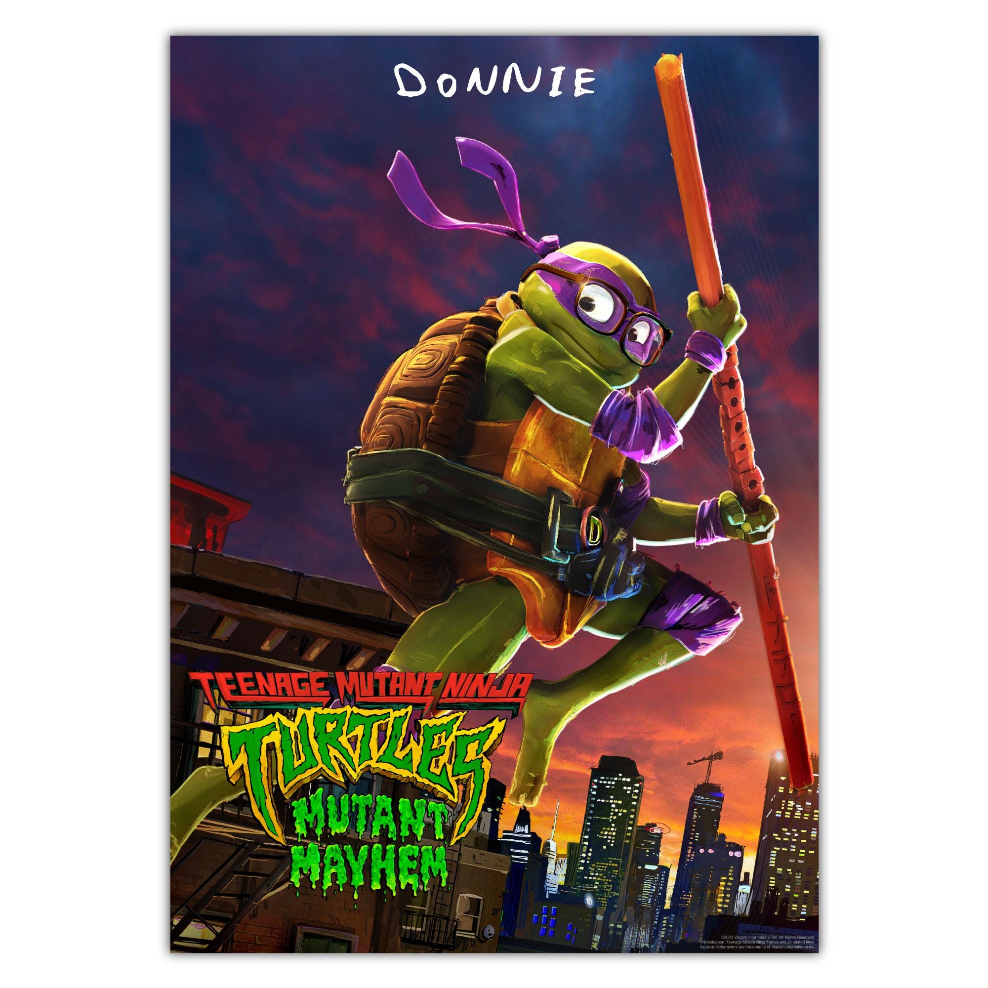 Teenage Mutant Ninja Turtles Print - Donnie Mutant Mayhem Poster