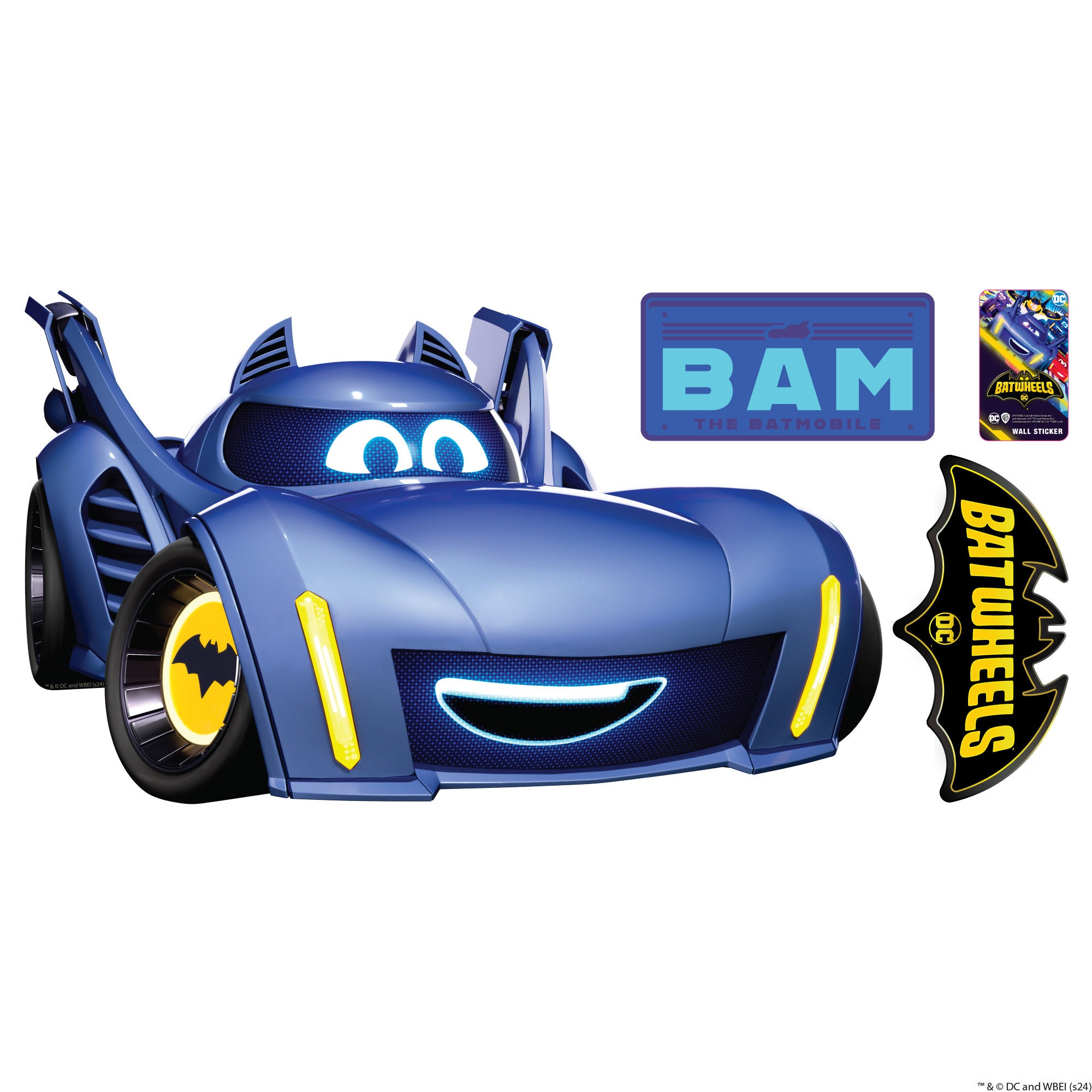 Batwheels™ Wall Sticker - Bam Decal DC Superhero Art - Etsy