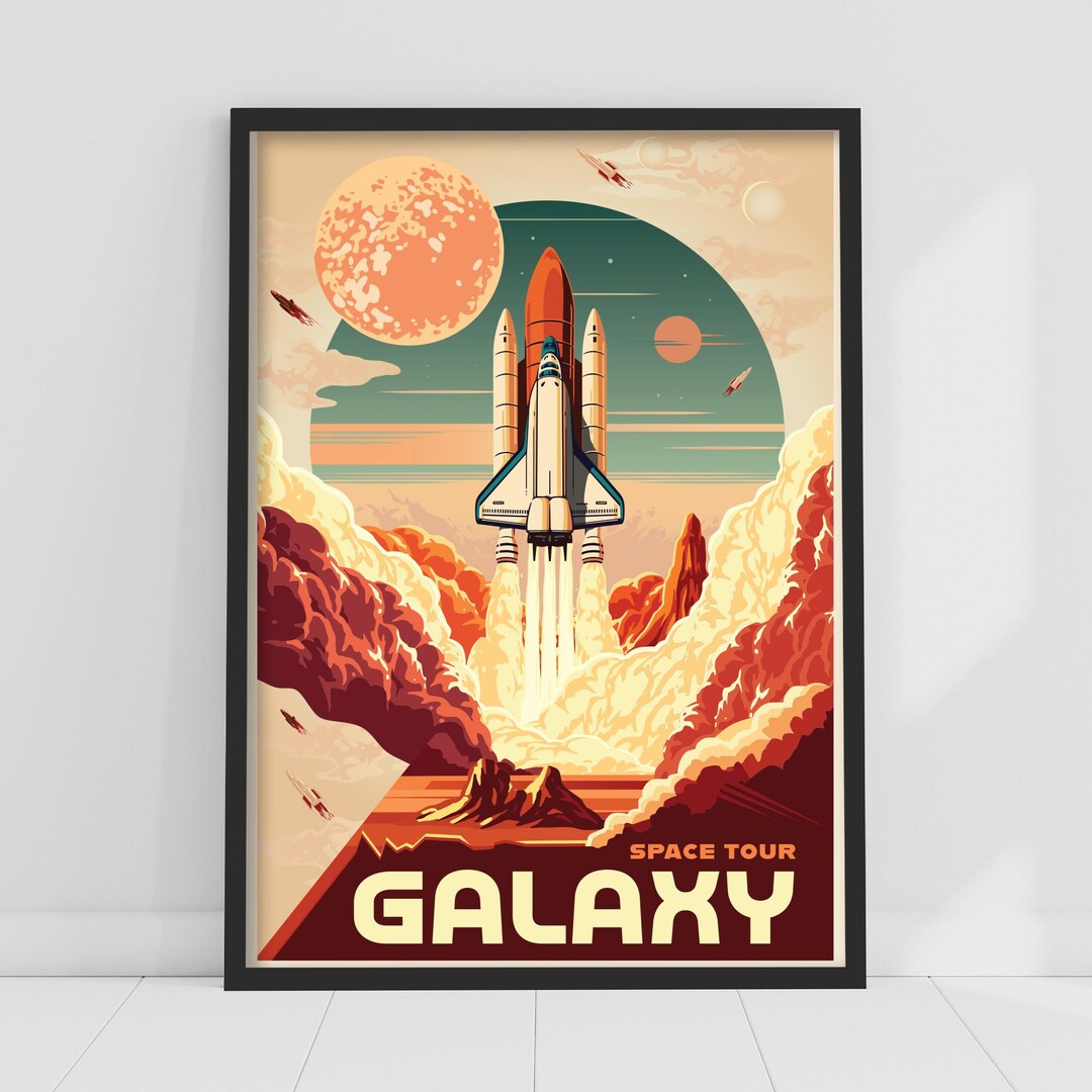 Space Wall Print - Space Tour Galaxy Poster Wall Art - Etsy