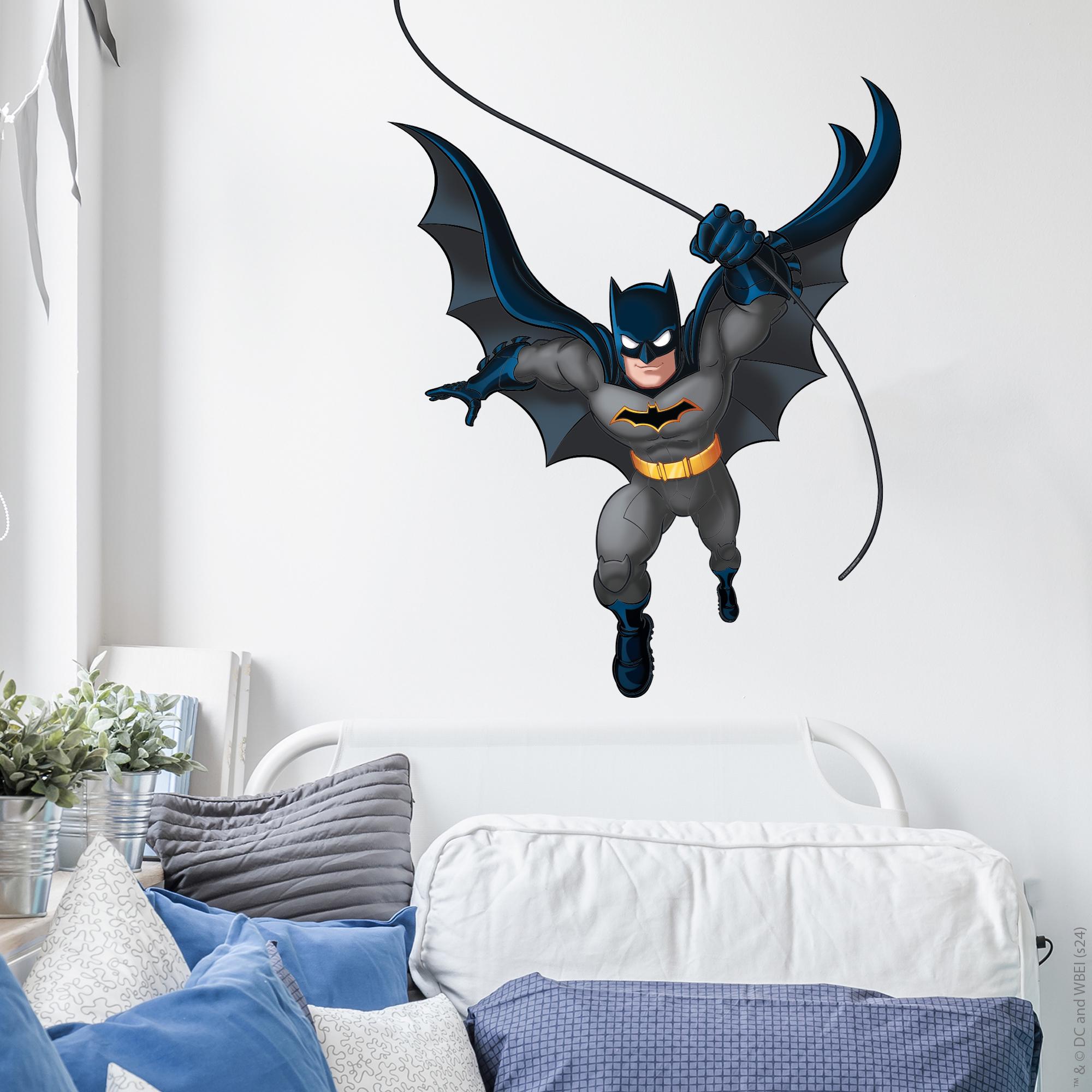 Batman Logo Wall Stickers – Personalized Name Decal, Removable Vinyl For Kids' Room