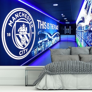 Manchester City Full Wall Mural - Inside Stadium This Is The Place Wall Art