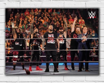 WWE Print the Bloodline in Ring Poster Wrestling Wall Art