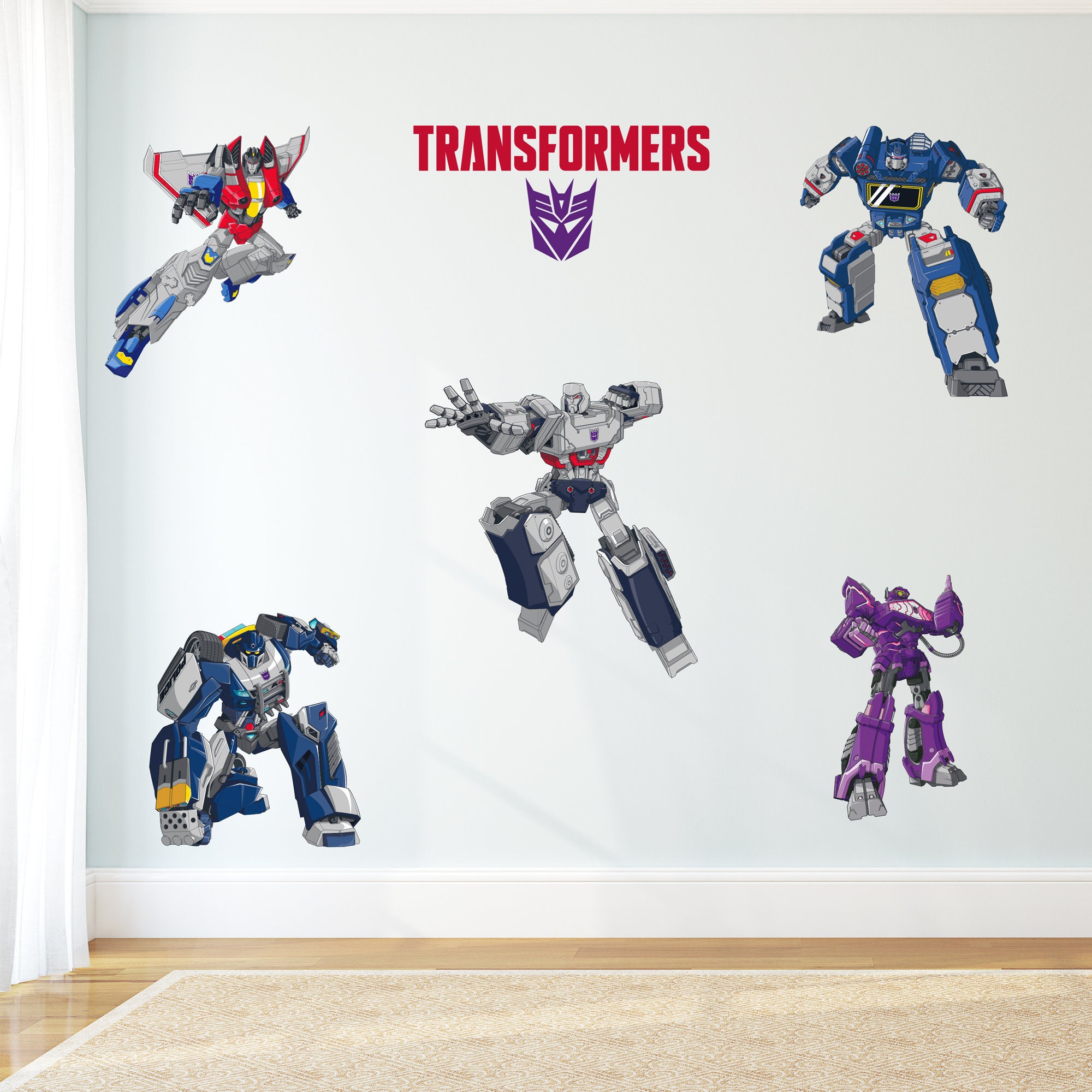 Transformers Decepticons Wall Sticker Set Decal Art Vinyl Mural Kids ...