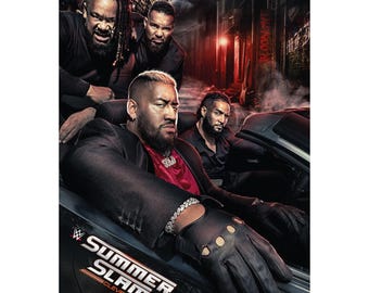 WWE Print - Summer Slam Cleveland Car Poster Wrestling Wall Art - Etsy