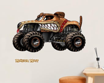 Monster Jam Wall Sticker - Monster Mutt Monster Jam Truck Wall Decal Art