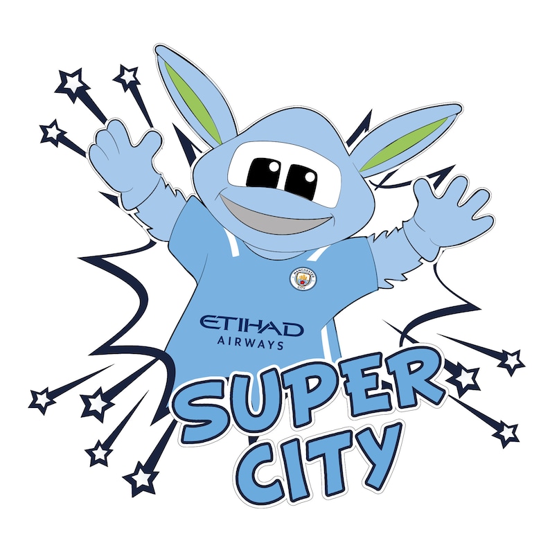 Manchester City Wall Sticker Moonchester Super City Wall Sticker Decal Set image 2