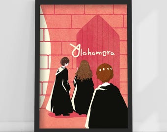 HARRY POTTER™ Print – Alohomora Spell Illustration Poster Wandkunst