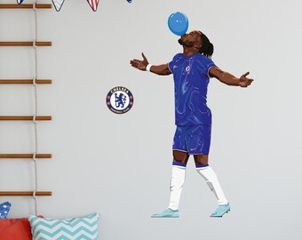 Chelsea Football Club - Nkunku 24-25 Illustration Wall Sticker