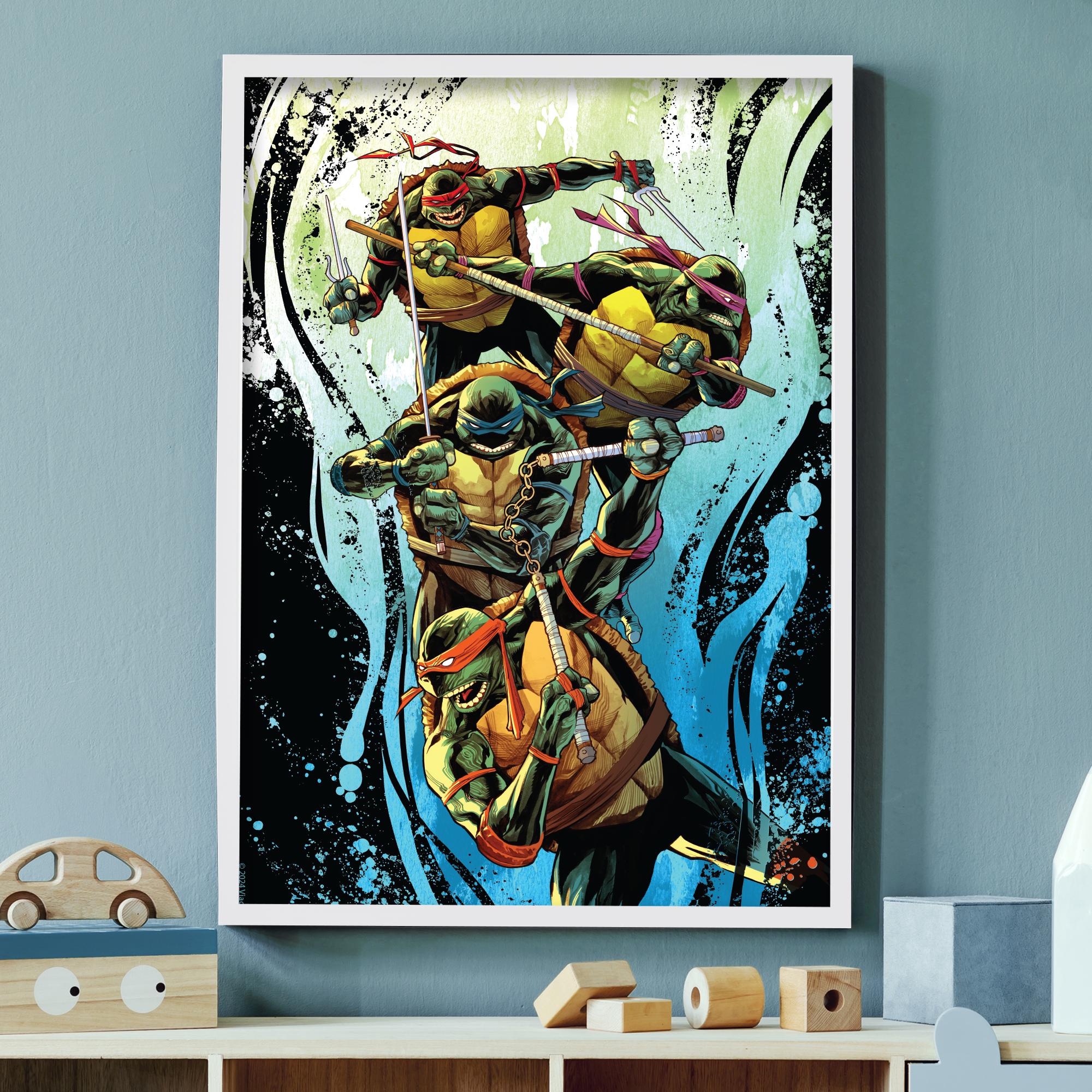 Teenage Mutant Ninja Turtles Print - Group Wave Splatters