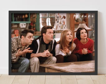 Friends™ Print – Apartment Group Sofa Photo Poster Wall Art