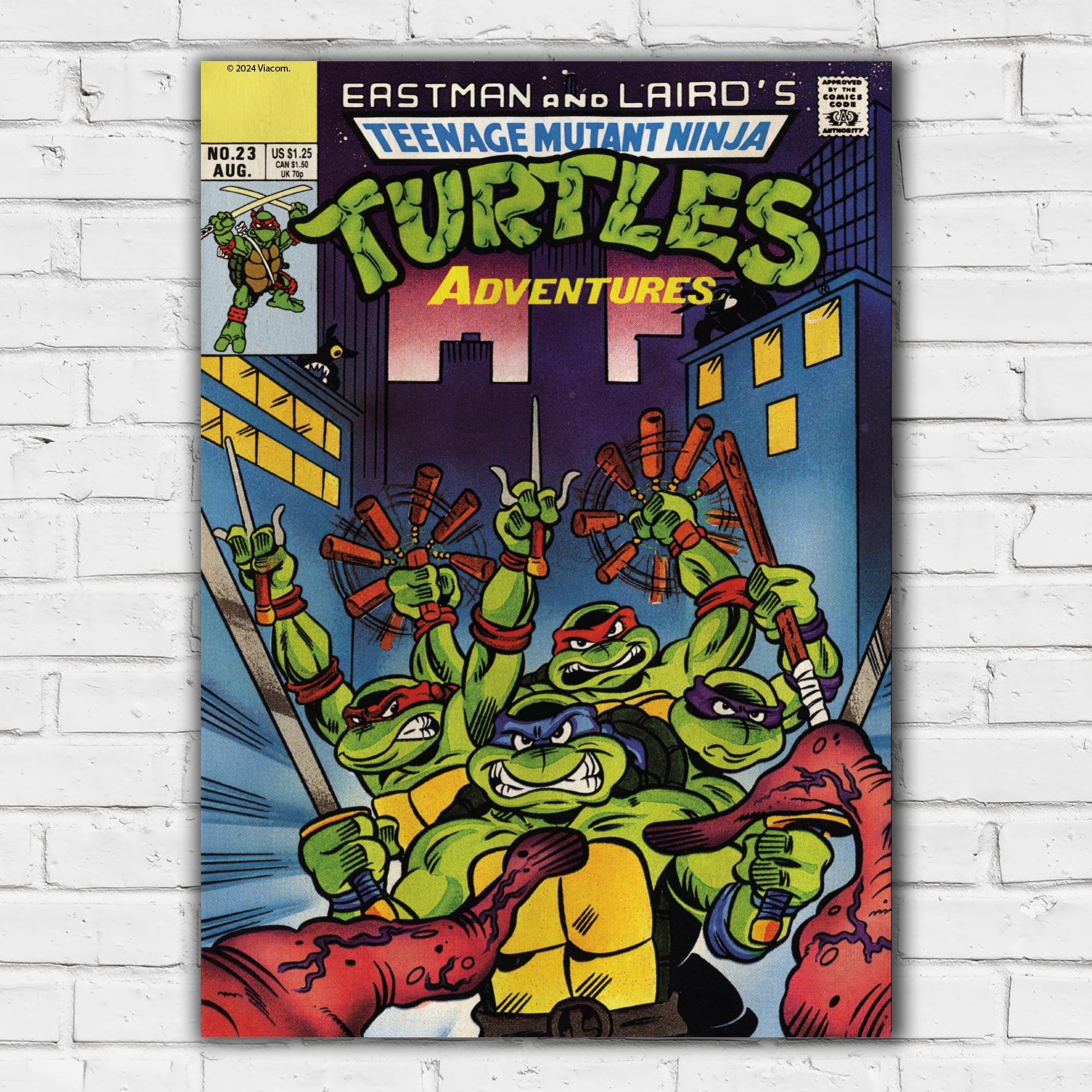 Teenage Mutant Ninja Turtles Print - Comic Cover No 23 Aug Poster