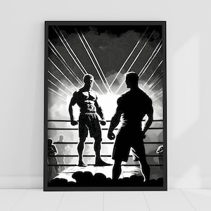 Boxing Print - Stand Off Poster Wall Art