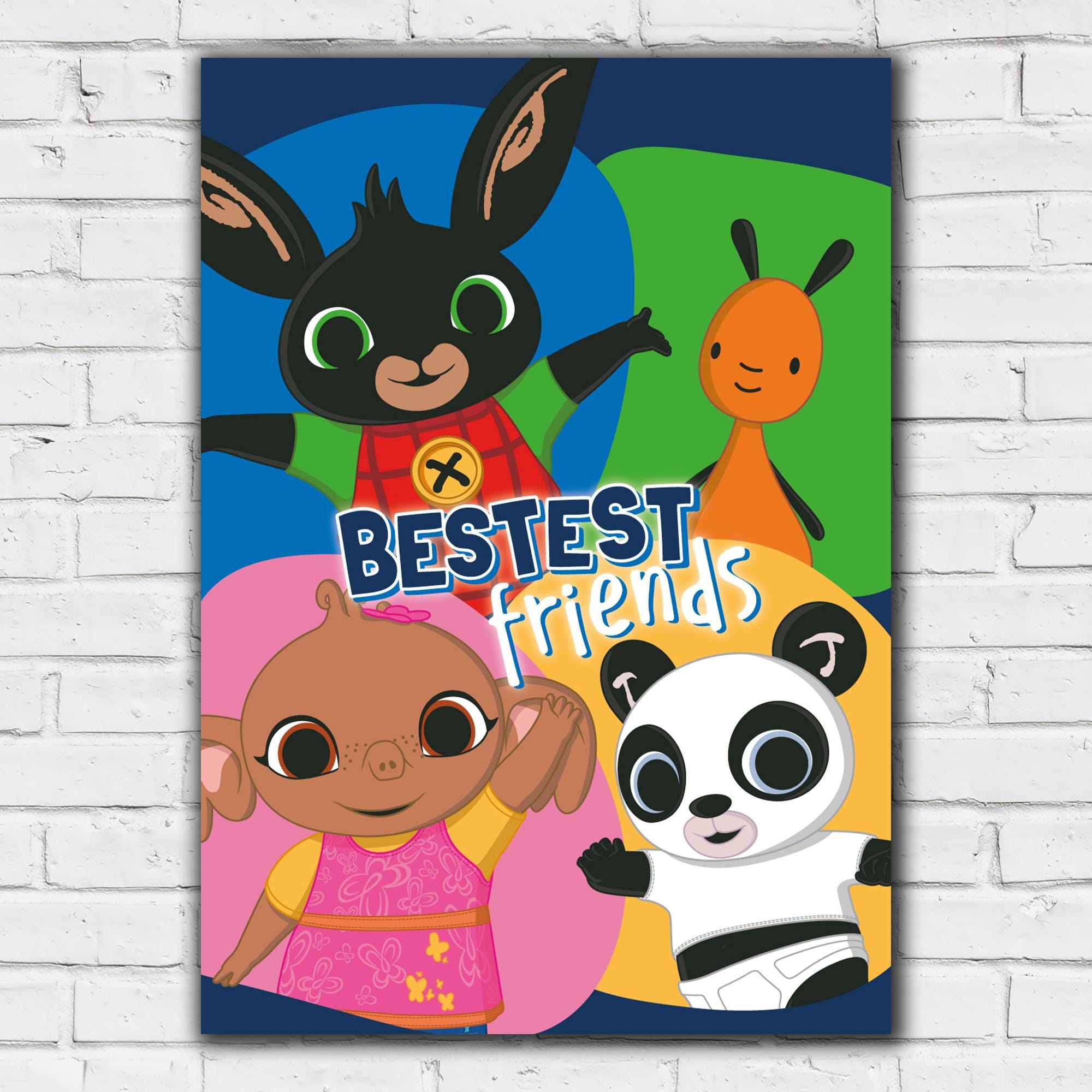 Bing Print - Bing Bestest Friends Poster Wall Art - Etsy