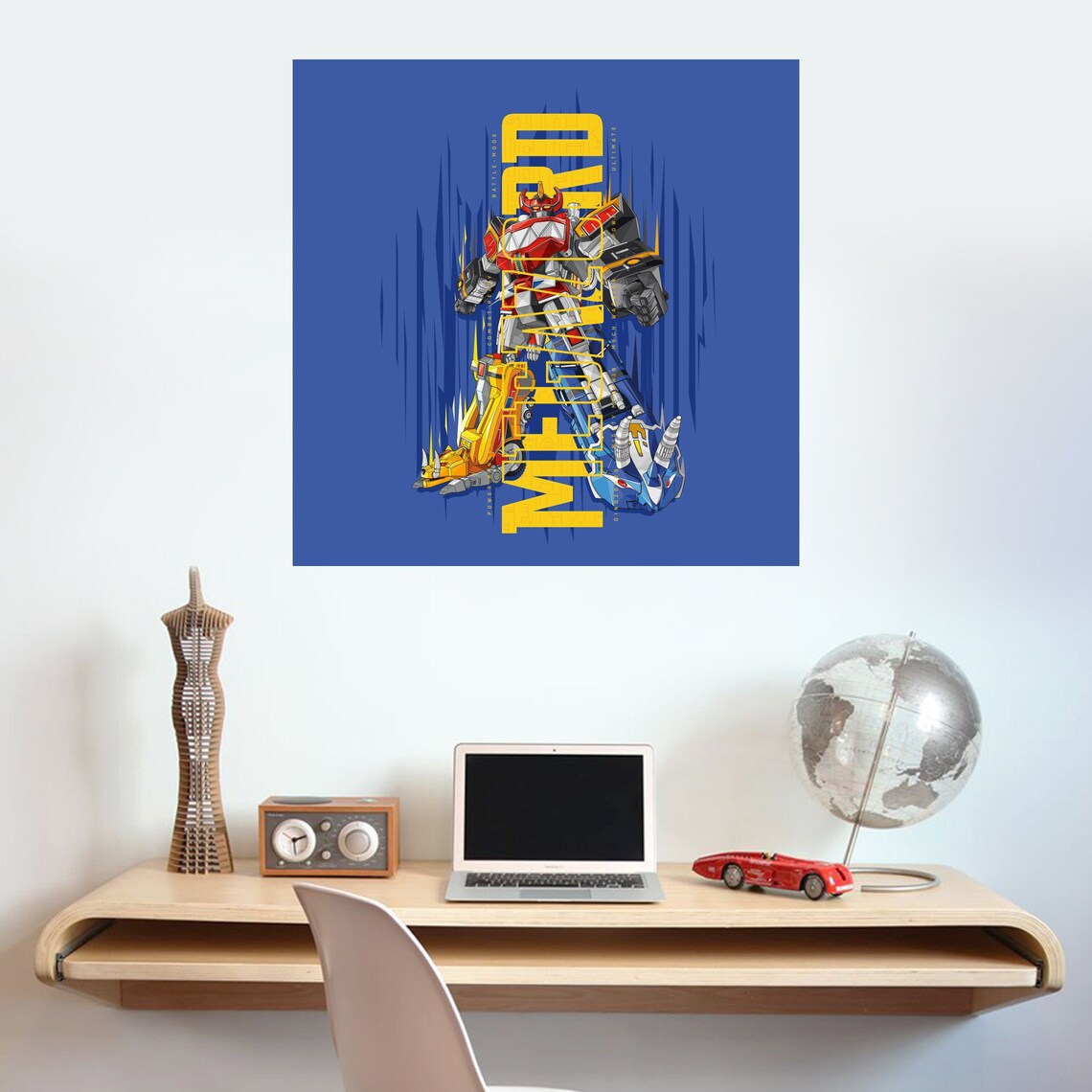 Power Rangers Wall Sticker Megazord Decal Kids Bedroom Vinyl - Etsy