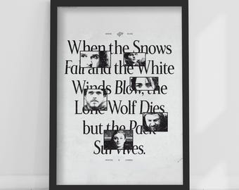 Game of Thrones™ Print – When The Snows Fall Poster Wall Art