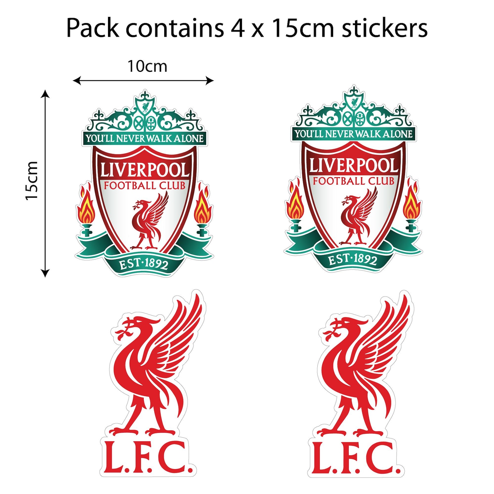 Liverpool Football Club - Car Sticker Pack - Etsy Australia