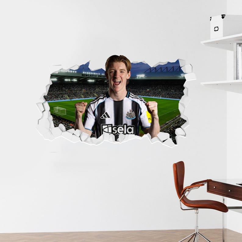 Muursticker Newcastle United Football Club - Gordon 25/26 gebroken afbeelding 1