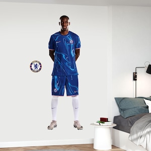 Chelsea Wall Sticker - Jackson 24/25 Player Wall Decal + CFC Football Decals