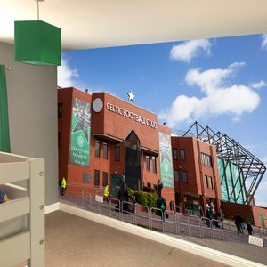 Celtic FC Wall Mural - Stadium Outside Full Wall Mural Football Art