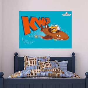 Official Octonauts Kwazii Kitten Wall Sticker Mural - Vinyl Decal OCT005