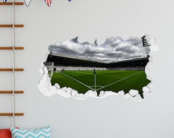 Newcastle United Football Club - Stadion z narożnika Flaga Zniszczona Ściana