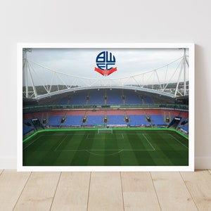 Bolton Wanderers Football Club Stadium Day Time Official Print Poster