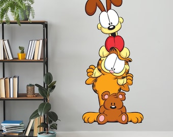 Garfield Wandaufkleber - Odie auf Schultern Aufkleber Wandkunst