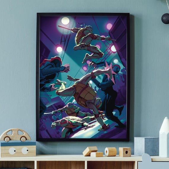 Teenage Mutant Ninja Turtles Print - Alleyway Fight Poster World Teenage Mutant Ninja Turtles Print - Alleyway Fight Poster World